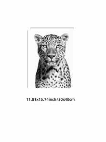 1/3pcs Frameless Set Of 3 Black White Leopard Print Wall Art, Stockholm Modern Aesthetic Poster, Y2K Animal Pattern Print, Chic Apartment Decor For Living Room, Bedroom, Dorm | Scandinavian Style, Room Decor, Vintage Prints, Dorm Essentials - Multicolor - View 16