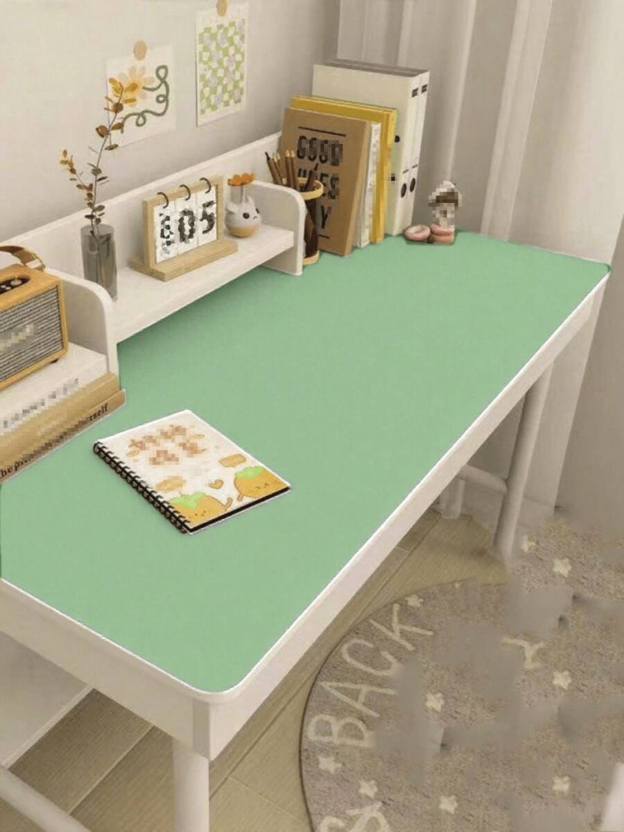1PC Of Eye Protection Green Desk Mat PU Leather Tablecloth Children's Study Computer Desk Mat Dustproof Easy To Clean Non-Slip And Oil-Proof - Multicolor - View 1