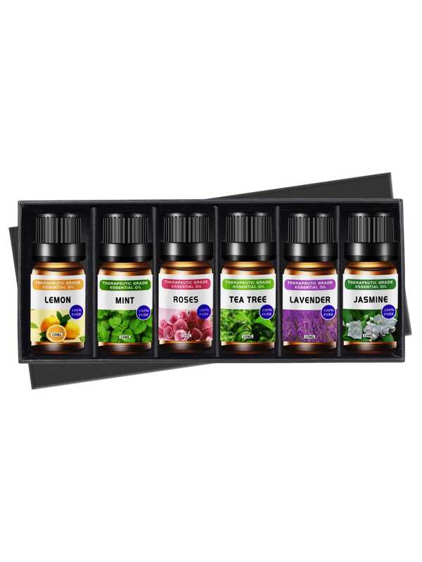 1set/6pcs Aromatic Essential Oil Kit Diffuser Blend For Home Office Meditation 100% Natural Plant Ext
