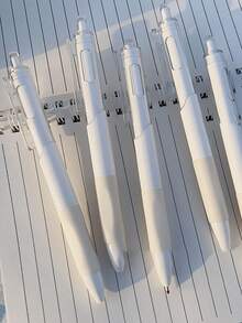 5支装凝胶笔，按压式圆珠笔，笔尖，黑色墨水，速干，书写流畅，适用于学校、商务、文件、办公室、日记、书写、笔记，适合学生、办公室工作人员、教师用品、学校用品、文具、学习用品。 - 彩色 - 查看 4