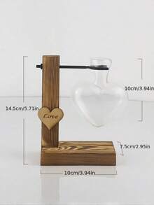 1 Bình thủy tinh trồng cây thủy canh, khung gỗ hình trái tim đựng hoa khô, bình trồng cây để bàn hiện đại cho cây mọng nước, trang trí bàn ăn mùa thu kiểu nông trại, trang trí nhà cửa và phòng ngủ cho nữ, quà tặng sinh nhật, Giáng sinh, tốt nghiệp. - Nhiều phong cách - Xem 9