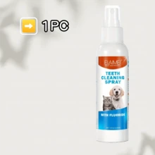 1瓶/2瓶 4.06盎司 宠物口腔喷雾，适用于犬猫 - 易于使用的口腔护理喷雾，有效对抗口臭和牙垢，天然成分清新口气 - 彩色 - 查看 8