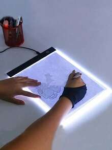 A4/A5尺寸LED描图灯箱，亮度可调，智能开关，钻石画灯板，工艺绘图板，适用于艺术家、素描、DIY绘画 - 彩色 - 查看 4