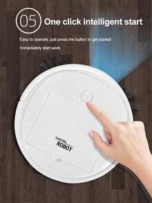三合一扫拖机器人，USB充电，吸力强劲，纤薄静音设计，适用于宠物毛发、硬地板及日常清洁，自动定向拖地，宠物毛发清扫器 | 扫地机器人 | USB充电