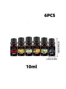 1 bộ/6 chai tinh dầu dùng cho máy tạo độ ẩm, máy khuếch tán tinh dầu, làm nến - Hoa hồng, Hoa nhài, Cam ngọt, Việt quất, Hoa lan Nam Phi, Chanh, Gợi ý quà tặng ngày lễ - Nhiều màu - Xem 7