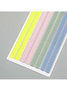 4/12PCS, Extra Long Index Sticker, Student Reading Label Sticker, Office Instruction Sticker, Book Annotation Label, Transparent Waterproof And Convenient Sticker, Colored Adhesive Label Sticker - Multicolor - View 6