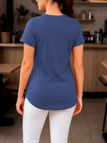 Women Blouses - Azul Rey - View 2