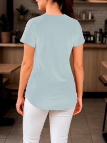 Women Blouses - Azul Cielo - View 2