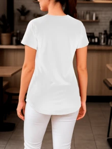Women Blouses - White - View 2
