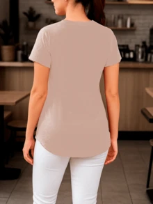 Women Blouses - Beige - View 2