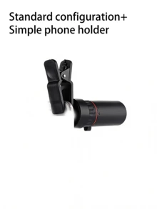 Teckwe This Mini Portable Monocular Binocular Is Lightweight, Portable, Waterproof, And Features Clear Optical Lenses, Making It Ideal For Camping, Birdwatching, Outdoor Adventures, And Travel. It Has A Non-Slip Grip For A Comfortable Feel And Is Durable - black - View 7