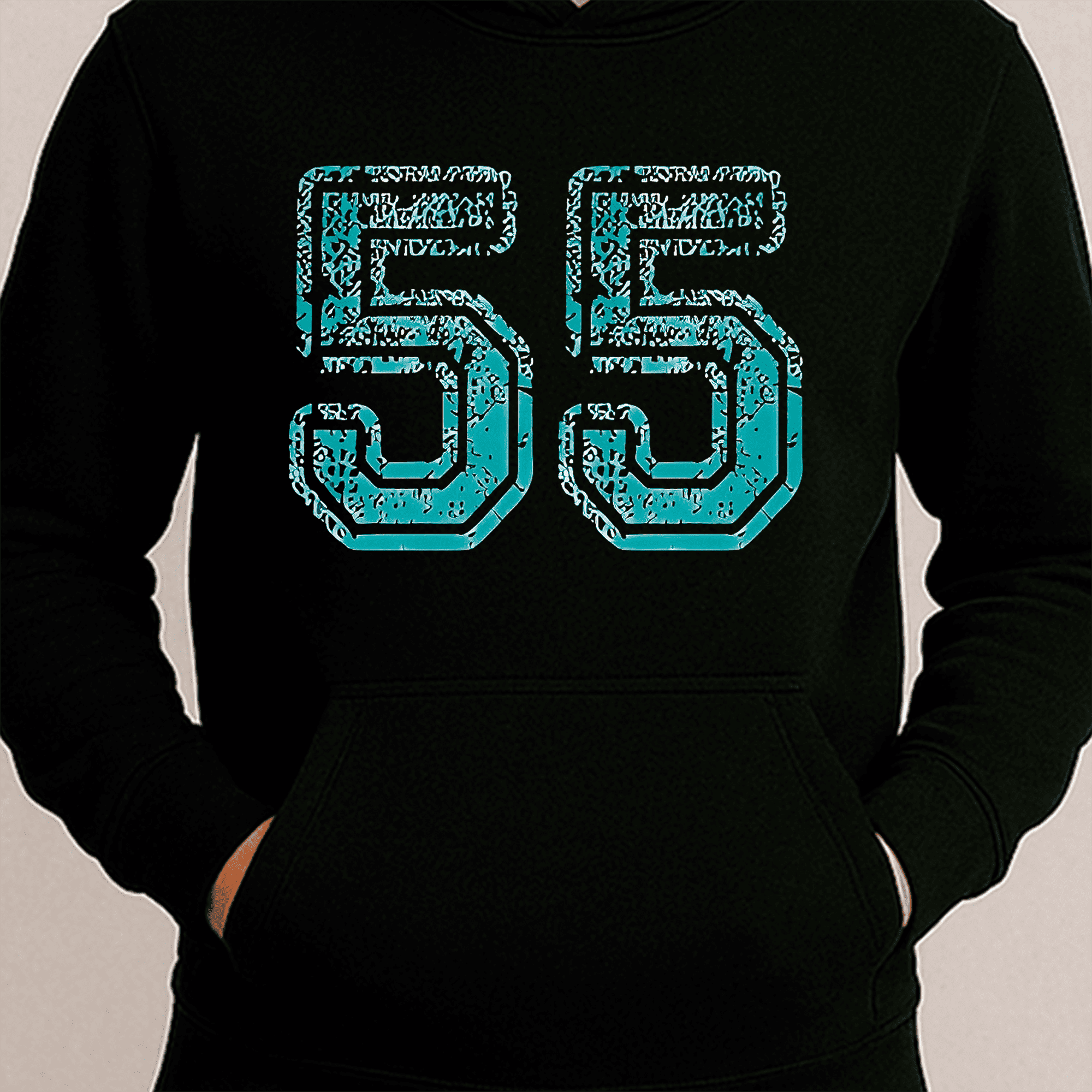 Sudadera para Hombre con Estampado BASKETBALL FONT NUMBER  STREET DUNK | Ideal para Invierno y Fiestas - Burdeos - Añade 3