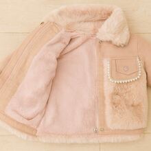 Tween Girls Extended Size Jackets - Baby Pink - View 4