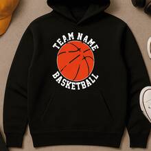 Sudadera para Hombre con Estampado BASKETBALL FONT NUMBER  STREET DUNK | Ideal para Invierno y Fiestas - Rosa - Ver 2