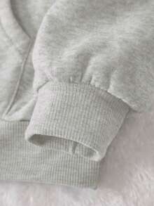 Sudaderas Hoodie Sweatshirt Impresas De Los Ángeles, Sudaderas De Cuello Redondo Casual Para Mujer,Para Otoño/Invierno - Gris - Ver 5