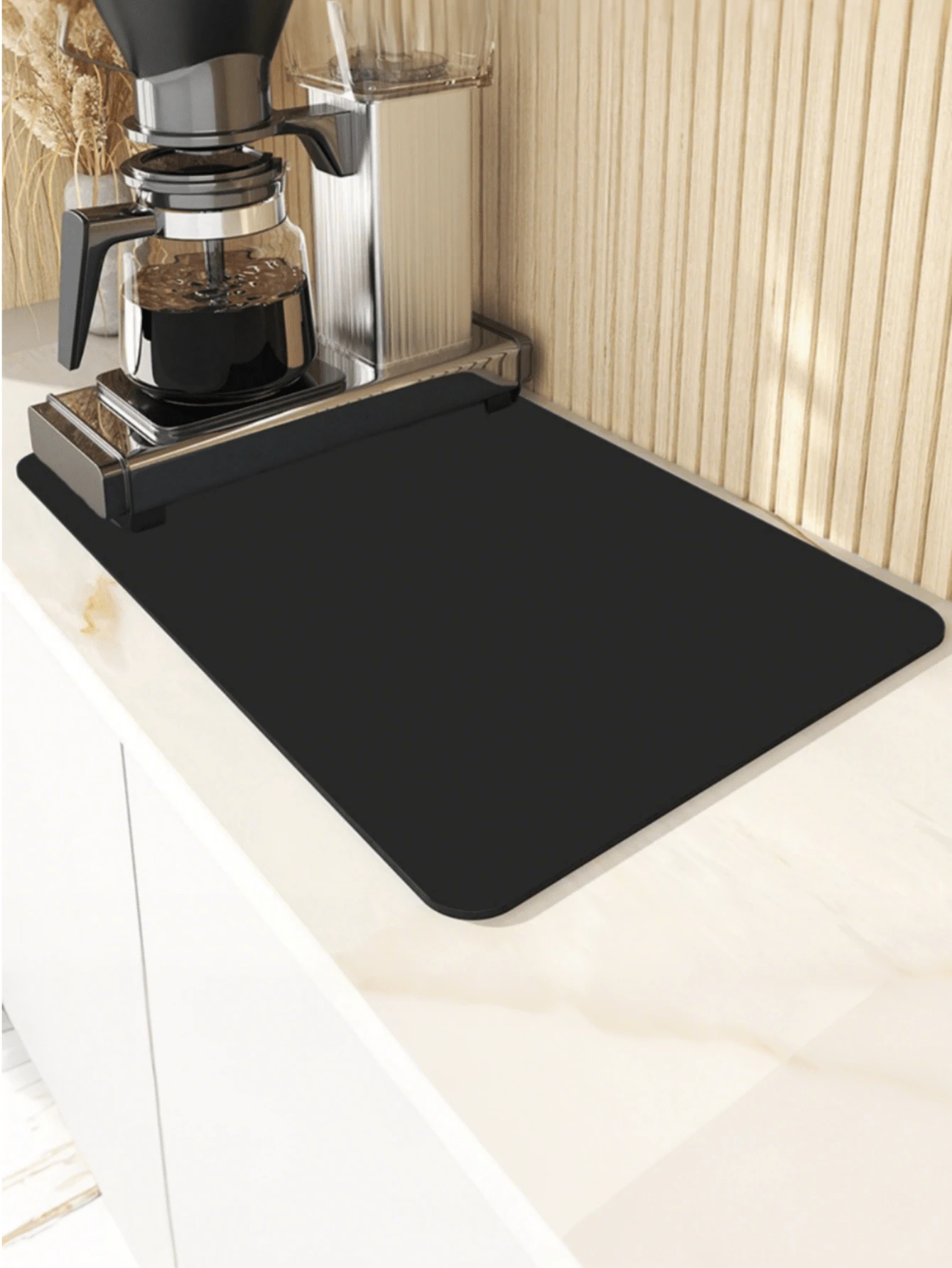 Kitchen * Restaurant * Water Absorbent Anti Slip Mat, Kitchen Sink And Dish Drain Mat, Soft Diatomaceous Earth Plate Drying Mat, Kitchen Counter Anti Slip Drainage Mat, High-Quality Coffee Machine Mat, Easy To Clean, Food Contact Safety, Durable - Multicolor - View 1