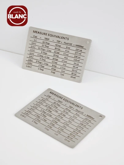 Madebyblanc Unit Conversion Chart (With Magnet On Back), Applicable For Multiple Scenarios