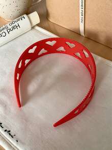 Joivida 甜美酷炫镂空红色宽发箍 韩版小众复古高端蓬松发饰 - 彩色 - 查看 13