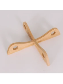 2PCS, Bamboo Insulation Pad Cross Shaped Pot Stand Heat Resistant Bowl Dish Mat Pot Trivet - Multicolor - View 7