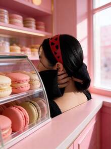 Joivida 甜美酷炫镂空红色宽发箍 韩版小众复古高端蓬松发饰 - 彩色 - 查看 10