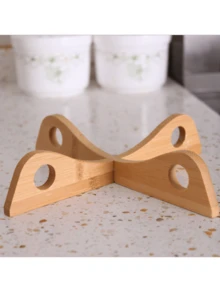 2PCS, Bamboo Insulation Pad Cross Shaped Pot Stand Heat Resistant Bowl Dish Mat Pot Trivet - Multicolor - View 8