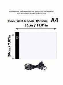 A4/A5尺寸LED描图灯箱，亮度可调，智能开关，钻石画灯板，工艺绘图板，适用于艺术家、素描、DIY绘画 - 彩色 - 查看 9