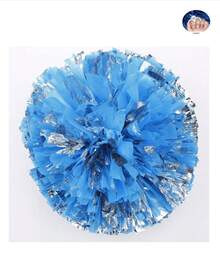 2 Pieces Football/Basketball Cheerleading Pom-Poms & Metal Bracelet Series, Sports Team Event & Dance Performance Props, Square Dance & Game Props, Dance & Fan Cheerleading Props, For Outdoor Sports Team Performance Pom-Poms - Multicolor - View 12