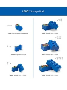 LEGO Other® 4-Stud Storage Brick Medium Stone Gray 5.6L Kids Ages 6 Years+ 5711938034276 - 彩色 - 查看 5