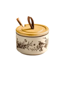 Cirelle French Style Ceramic Spice Jars - Elegant Set For Salt, Pepper & Seasonings, Kitchen Storage Essentials - Multicolor - View 7