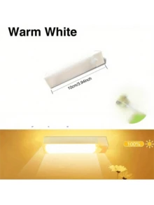 1Pc 10CM/20CM/30CM/50CM Under Cabinet Light, Wireless Motion Sensor LED Light Bar, LED Long Sense Light, Rechargeable Magnetic Night Light, For Corridor Kitchen Cabinet Stairs Hallway Wardrobe Home Room Decoration - Multicolor - View 16