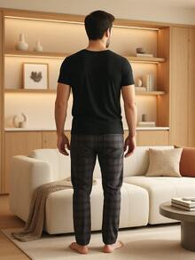 Men Loungewear Onepieces - Black - View 3