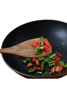 Wooden Kitchen Utensils - Spatulas Only - Cooking Tools, Suitable For Family Gatherings And Parties, Made Of Teak, High-End Living, Excellent Quality. - log color - View 4