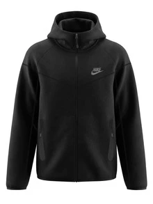 Nike Sportswear Tech Men's Full Zip Hoodie Black - Black - View 1