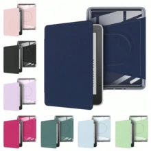 Funda magnética con cubierta protectora de acrílico para Kindle Paperwhite de 12a generación 2024 de 7 pulgadas, con función de activación/suspensión automática y rotación de 360 grados desmontable - Multicolor - Ver 4
