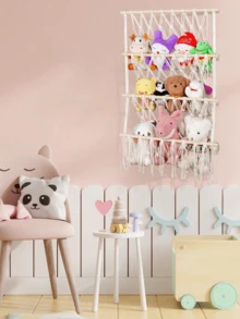 1 chiếc lưới hoặc võng đựng đồ chơi nhồi bông, giá đựng đồ bằng ren, vật trang trí cho phòng bé trai và bé gái, giá treo đồ chơi cho phòng chơi, trang trí phòng ngủ tinh tế, lưới nhồi bông, lưới dệt hai lớp có tua rua, lưới trưng bày và đựng đồ chơi nhồi bông cỡ lớn, lưới hình động vật có thể điều chỉnh, thích hợp cho phòng ngủ, phòng chơi, trang trí tường, và có thể dùng để đựng đồ chơi nhồi bông, quần áo, sách, tạp chí, v.v. - Nhiều màu - Xem 8
