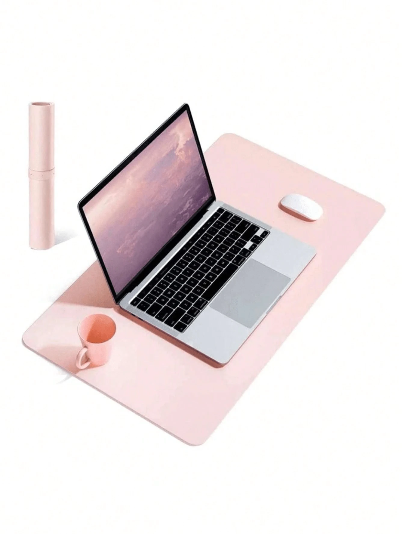 1 pieza Alfombrilla de escritorio grande de unicolor antideslizante, alfombrilla de mesa impermeable para el hogar y vuelta al colegio - Multicolor - Ver 1