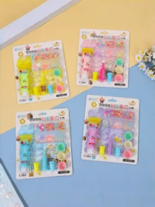 1/3件套逼真奶油甜点雕塑套装，不可食用树脂工艺品套装，适用于咖啡吧展示、蛋糕店装饰、成人DIY收藏、波西米亚风家居置物架装饰、摄影道具、派对中心摆件模型 - 彩色 - 查看 8