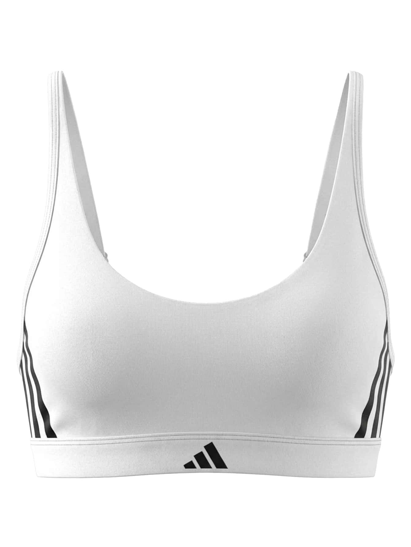 Adidas Essentials 3 Stripes Women's Sport Bra White - White - View 1