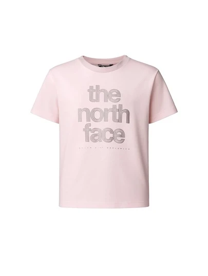 The North Face Reflective Logo Relaxed Girls T-Shirt Pale Blossom