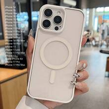 Transparent Magnetic Phone Case, Compatible With IP 17 Pro Max, 16, 15, 14, 13 Pro Plus Max, Apple IP Air. Shock-Absorbing Protective Cover. - White - View 10
