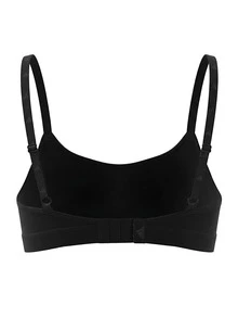 Adidas Essentials 3 Stripes Women's Sport Bra Black - Svart och Vitt - Visa 2