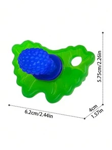 1PC Raspberry Teether Silicone Pacifier Teething Toy Freezable Baby Chew Toy Soothing Gum Relief For Infants - Multicolor - View 2