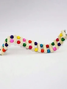 小型宠物吊桥，适用于仓鼠、鹦鹉、飞鼠、攀爬楼梯和云梯 - 彩色 - 查看 7