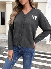 Women Cardigans - Grey - View 3