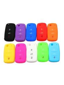 Silicone Key Case For VW Polo Passat B5 Golf 4 5 6 Jetta Mk6 Tiguan Golf CrossFox Plus Eos Scirocco Car Key Cover