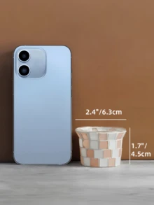 Cirelle 1PC Handmade Mosaic Glass Candle Holder - Nordic Style Table Decoration For Tealights, Ambient Light & Wedding Dinner Centerpiece