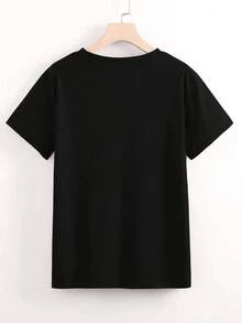 1 Pack Women's Short-Sleeved T-Shirt With A Round Neck, Loose Fit, Casual And Versatile. With A Modern, Elegant Print And Mexico Tops T-Shirt - 2 - 查看 3