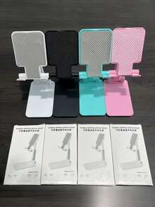 1个绿色可伸缩折叠桌面手机支架，桌面电子产品支架（适合驼背人士），直播平板电脑支架，升降折叠多功能通用支撑架，适合观看电视剧、直播、学习、工作和视频会议等场景。 - 綠色 - 查看 4