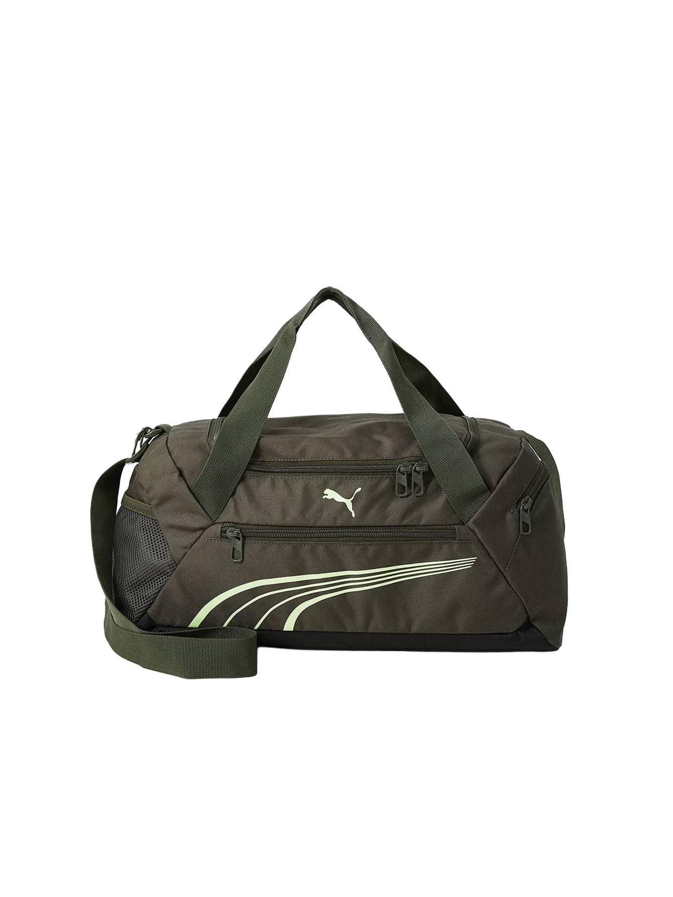 Puma Fundamental Unisex Duffel Bag Small Dark Olive 34L - Olive Green - View 1