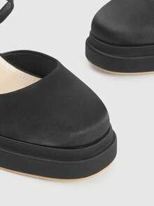 CUCCOO LuxiPop 女士时尚优雅通勤及派对厚底高跟鞋 - 黑色 - 查看 8